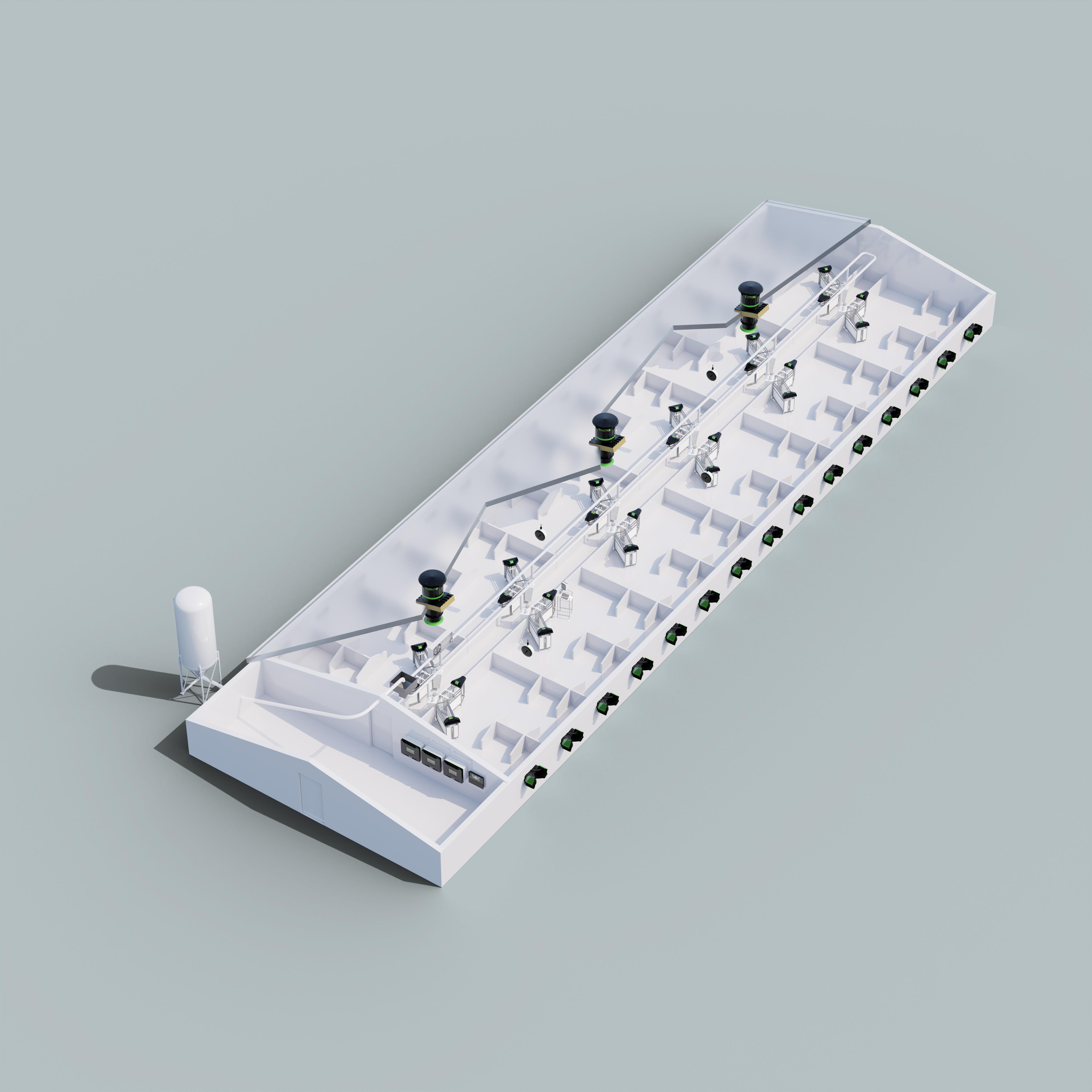 Gestating sows in group housing